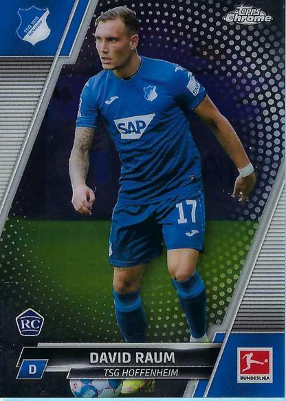 2021 Topps Chrome Bundesliga David Raum RC #50 TSG 1899 Hoffenheim