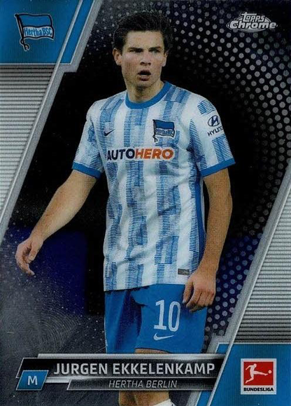 2021 Topps Chrome Bundesliga Jurgen Ekkelenkamp #9 Hertha BSC Berlin