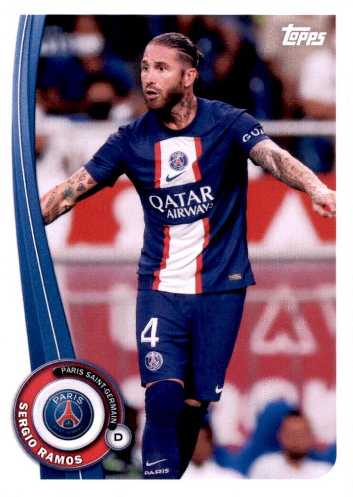 2022 Topps PSG Fan Set Sergio Ramos #PA-2 Paris Saint-Germain