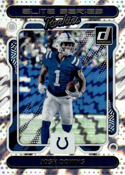 2023 Panini Donruss Elite Series Rookies Josh Downs #25 Indianapolis Colts