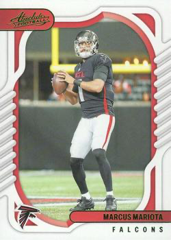 2022 Panini Absolute Green Parallel Marcus Mariota #3 Atlanta Falcons