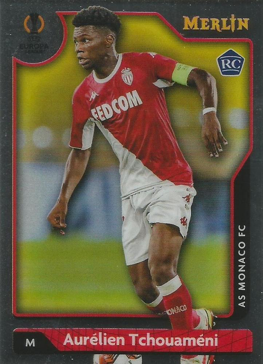 2021 Topps Merlin UEFA Club Competitions Aurélien Tchouaméni RC #17 AS Monaco