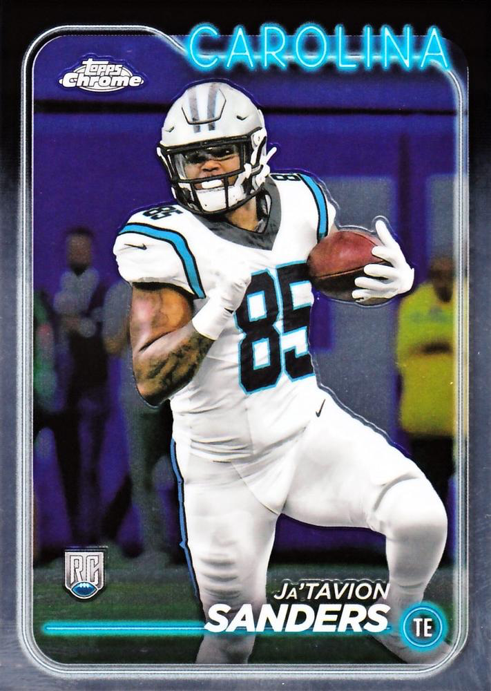 2024 Topps Chrome Football Ja'Tavion Sanders RC #223 Carolina Panthers