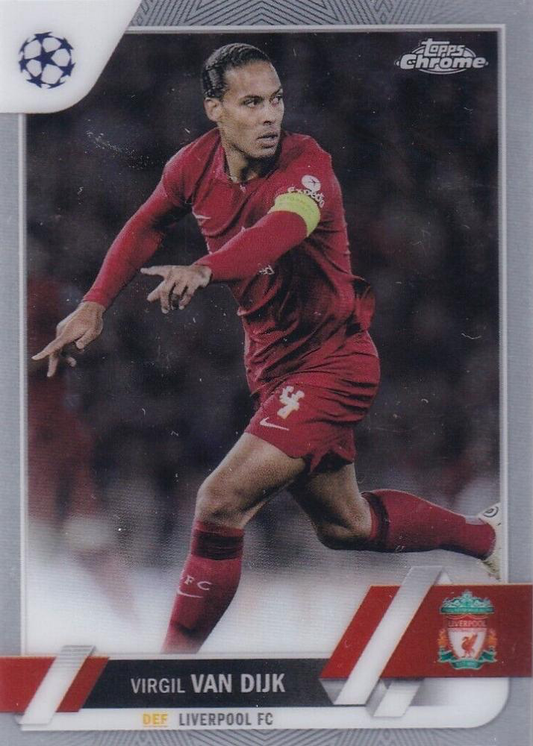 2022 Topps Chrome UCC Virgil Van Dijk #130 Liverpool