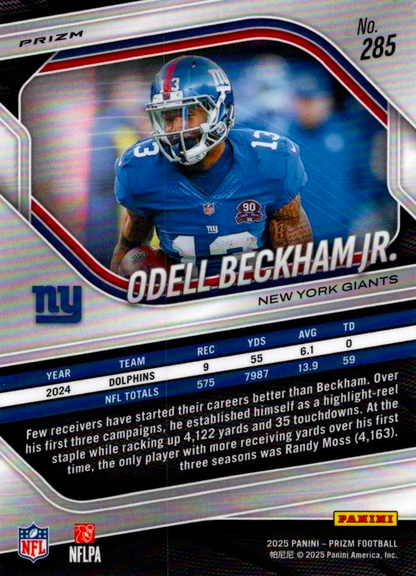 2025 Panini Prizm Odell Beckham Jr. #285 New York Giants