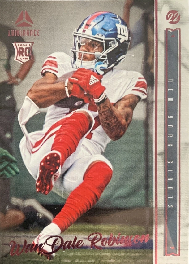 2022 Panini Chronicles Luminance Update Rookies Bronze RC Wan'Dale Robinson #211 New York Giants