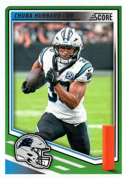 2025 Panini Score Chuba Hubbard #258 Carolina Panthers