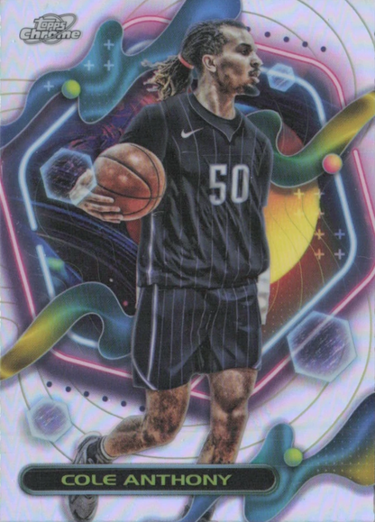 2023 Topps Chrome Cosmic Refractor Cole Anthony #93 Orlando Magic