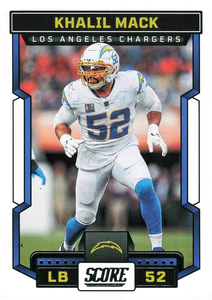 2023 Panini Score Football Khalil Mack Los Angeles Chargers #297