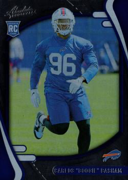 2021 Panini Absolute Retail Carlos 'Boogie' Basham RC #151 Buffalo Bills