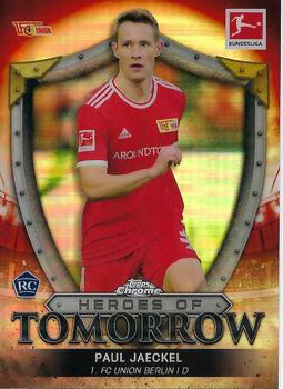 2021 Topps Chrome Bundesliga Heroes Paul Jaeckel #HT-PJ 1. FC Union Berlin