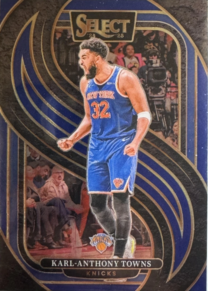 2024 Panini Select Karl-Anthony Towns Blue #114 New York Knicks