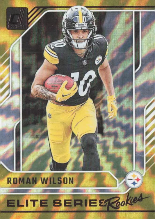 2024 Panini Donruss Elite Series Rookies Roman Wilson #23 Pittsburgh Steelers