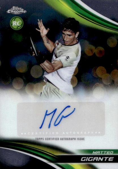2025 Topps Chrome Tennis Autograph Matteo Gigante #CA-MGE
