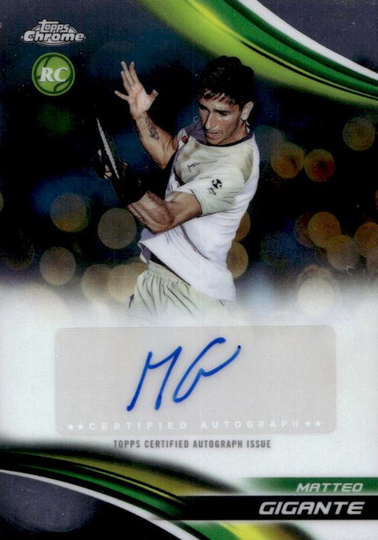 2025 Topps Chrome Tennis Autograph Matteo Gigante #CA-MGE