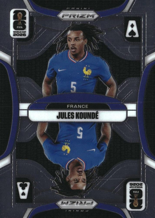 2026 Panini Prizm World Cup Aces Jules Kounde #8 France