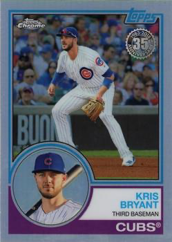 2018 Topps Chrome 1983 Topps Refractor Kris Bryant #83T-10 Chicago Cubs