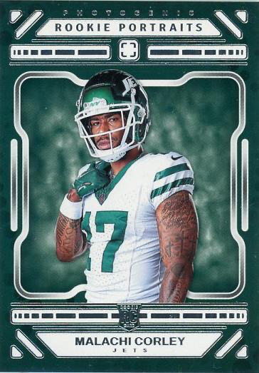 2024 Panini Photogenic Malachi Corley Rookie Portrait RC #165 New York Jets