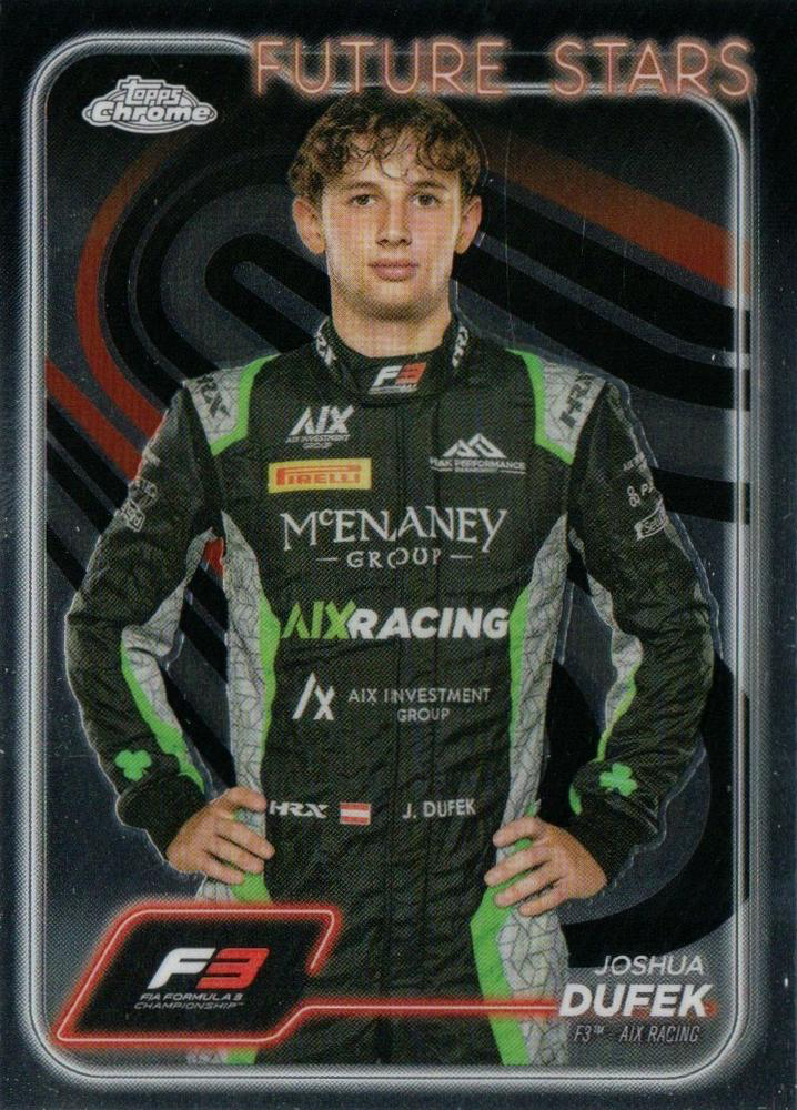 2024 Topps Chrome Formula 1 Joshua Dufek F3D #69 Aix Racing