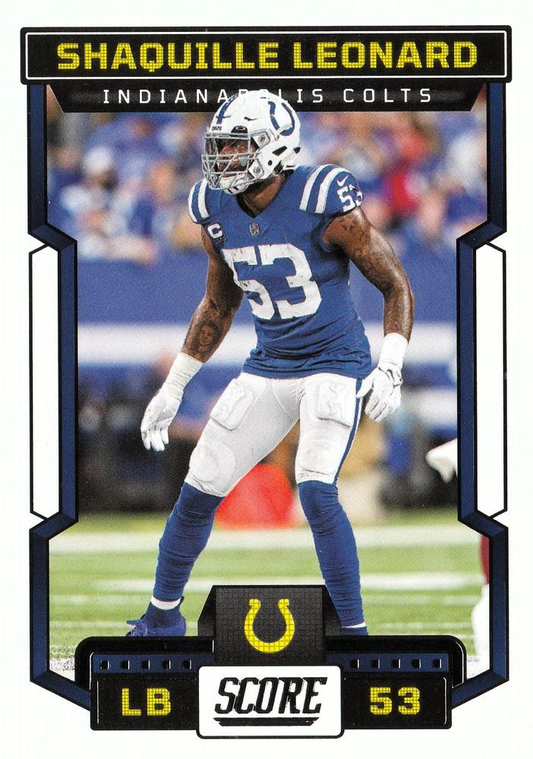 2023 Panini Score Football Shaquille Leonard Indianapolis Colts #13