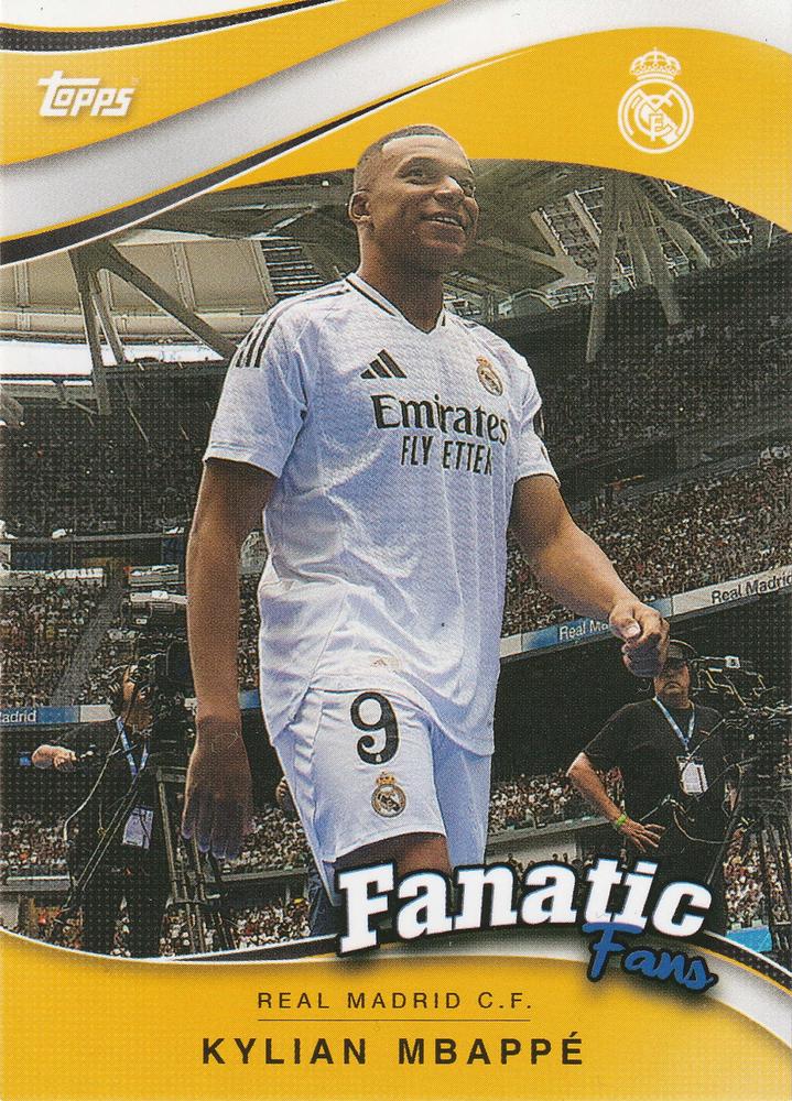 2024 Topps Real Madrid Fan Set Fanatics Fans Kylian Mbappé #FF-4 Real Madrid CF