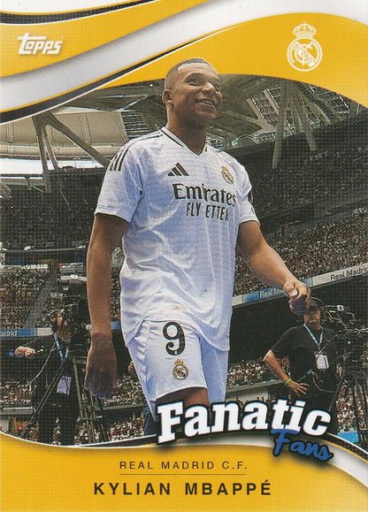 2024 Topps Real Madrid Fan Set Fanatics Fans Kylian Mbappé #FF-4 Real Madrid CF