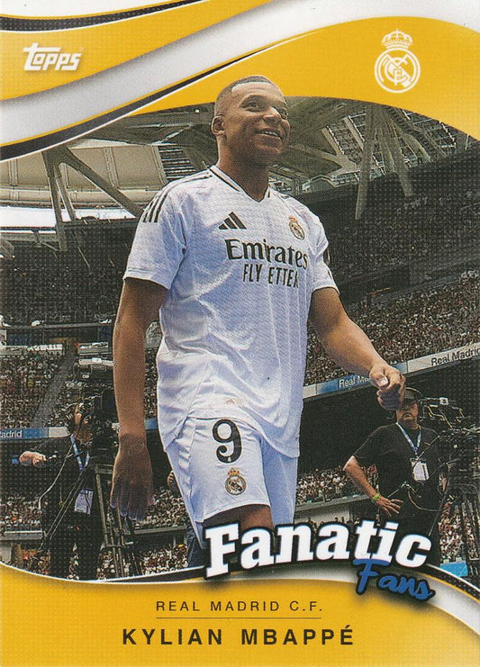 2024 Topps Real Madrid Fan Set Fanatics Fans Kylian Mbappé #FF-4 Real Madrid CF