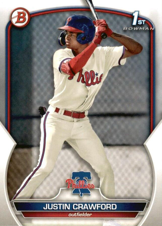 2023 Topps Bowman Paper Prospects Justin Crawford 1st Philadelphia Phillies #BP-3