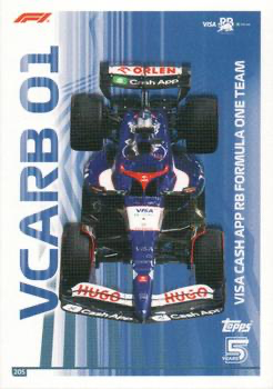 2024 Topps Turbo Attax F1 Visa Cash App RB Formula One CAR #205