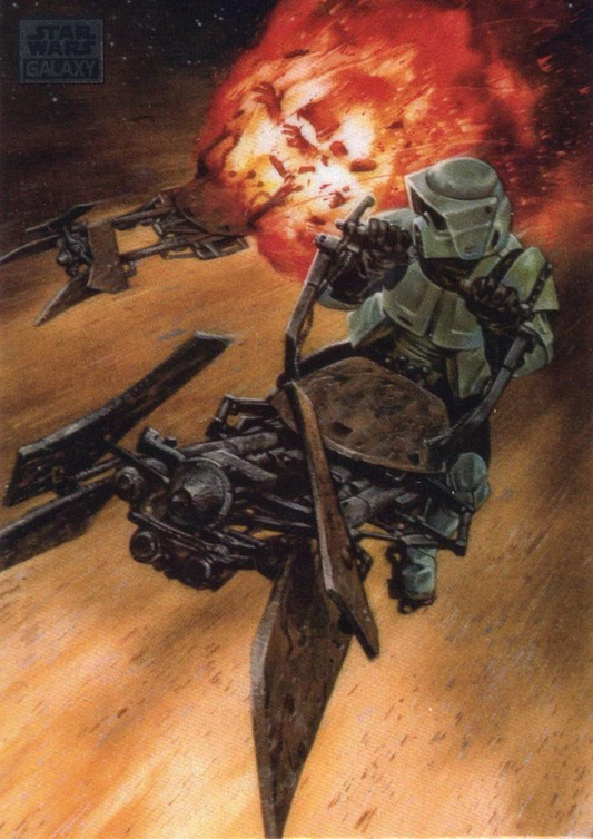 2024 Topps Chrome Star Wars Galaxy Biker Scout Down #38