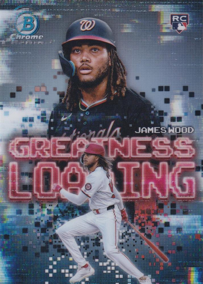 2025 Topps Bowman Greatness Loading James Wood #GL-20 Washington Nationals