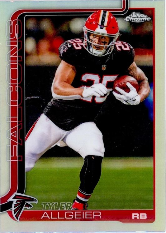 2025 Topps Chrome NFL Tyler Allgeier #17 Atlanta Falcons
