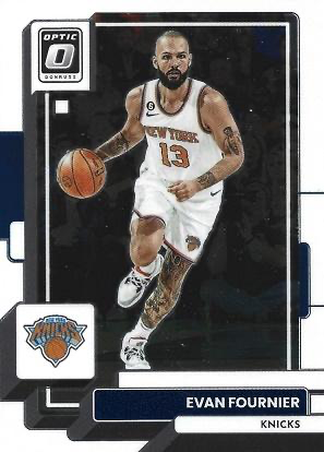 2022 Panini Donruss Optic Evan Fournier #33 New York Knicks