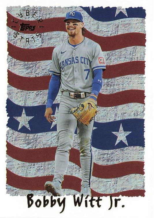 2025 Topps Archives 1995 Topps Cyberstats Bobby Witt Jr. #95C-12 Kansas City Royals