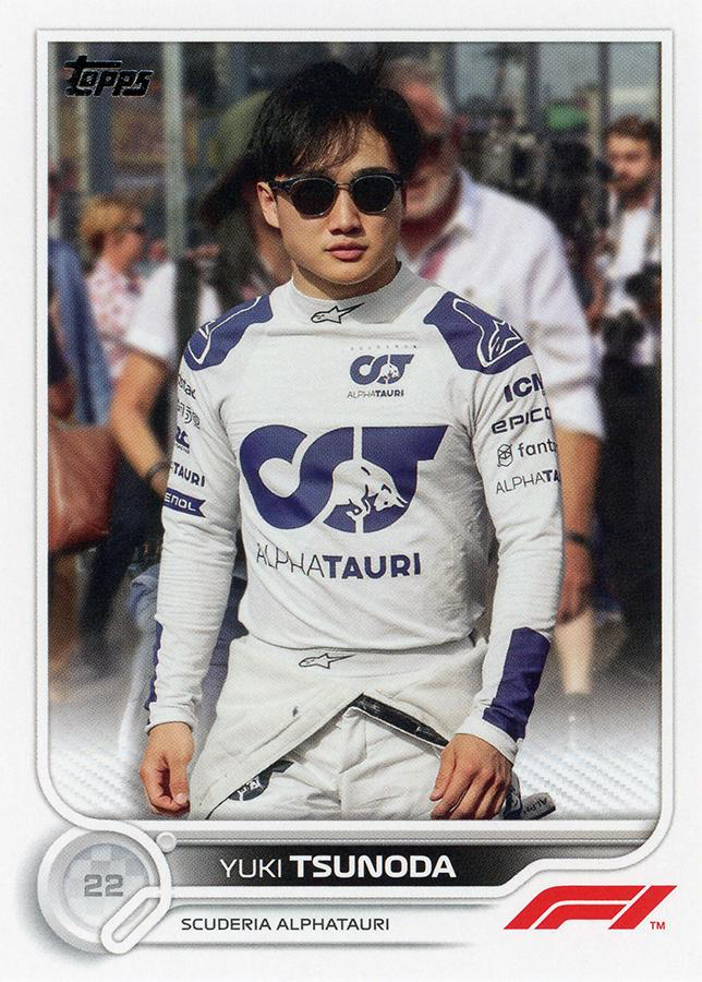 2022 Topps Formula 1 Yuki Tsunoda #64 Scuderia AlphaTauri