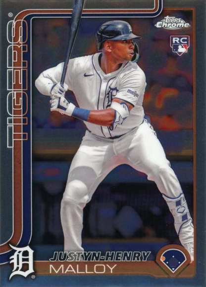 2025 Topps Chrome MLB Justyn-Henry Malloy RC #224 Detroit Tigers