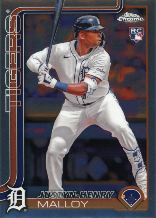 2025 Topps Chrome MLB Justyn-Henry Malloy RC #224 Detroit Tigers