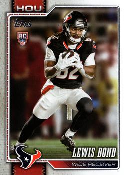 2026 Topps Flagship RC Lewis Bond #395 Houston Texans
