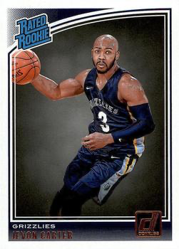 2018 Panini Donruss Rated Rookie Jevon Carter #169 Memphis Grizzlies