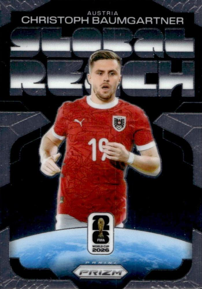 2026 Panini Prizm World Cup Global Reach Christoph Baumgartner #5 Autriche