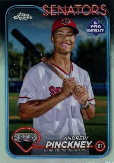 2024 Topps Pro Debut Chrome Refractor Andrew Pinckney #PDC-117 Harrisburg Senators
