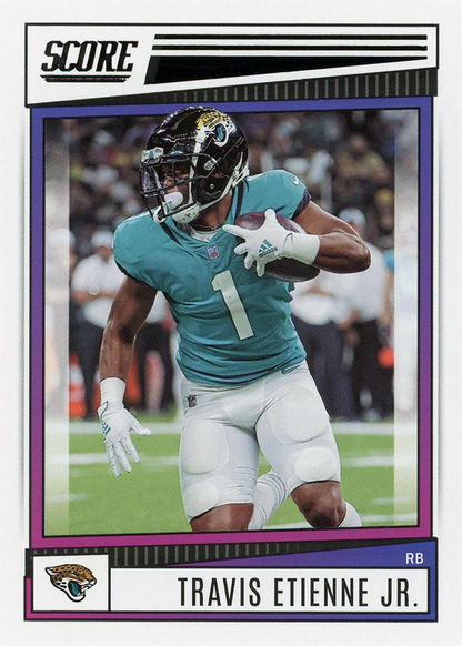 2022 Panini Score Travis Etienne Jr. Jacksonville Jaguars #22