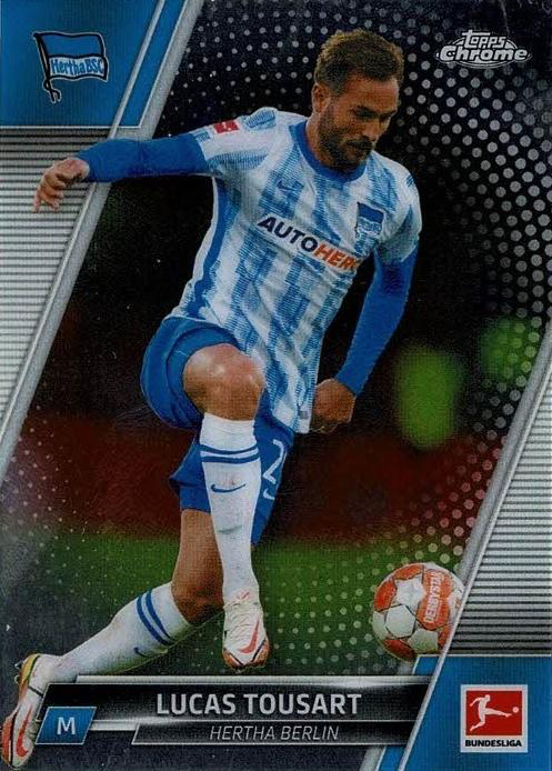 2021 Topps Chrome Bundesliga Lucas Tousart #7 Hertha BSC Berlin