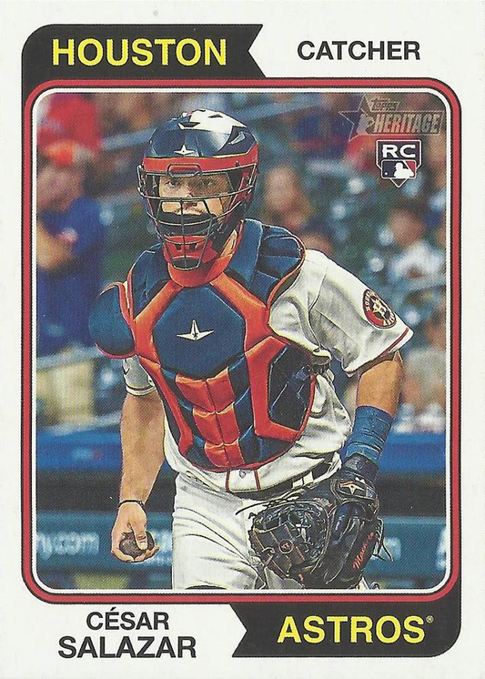 2023 Topps Heritage Cesar Salazar RC Houston Astros #655