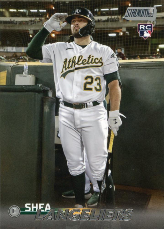 2023 Topps Stadium Club Shea Langeliers RC Oakland Athletics #128