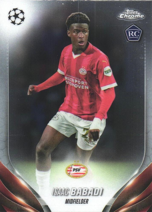 2023 Topps Chrome UEFA Club Competitions Isaac Babadi RC #22 PSV Eindhoven