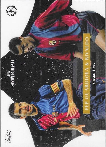 2023 Topps Simplicidad Pep Guardiola / Rivaldo FC Barcelona