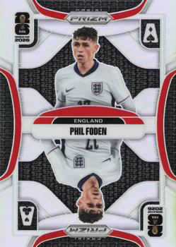 2026 Panini Prizm World Cup Aces Silver Phil Foden #15 Angleterre