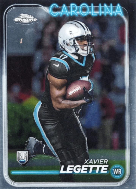 2024 Topps Chrome Football Xavier Legette RC #211 Carolina Panthers