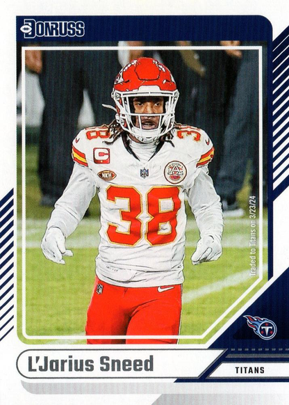 2024 Panini Donruss L'Jarius Sneed Tennessee Titans #216